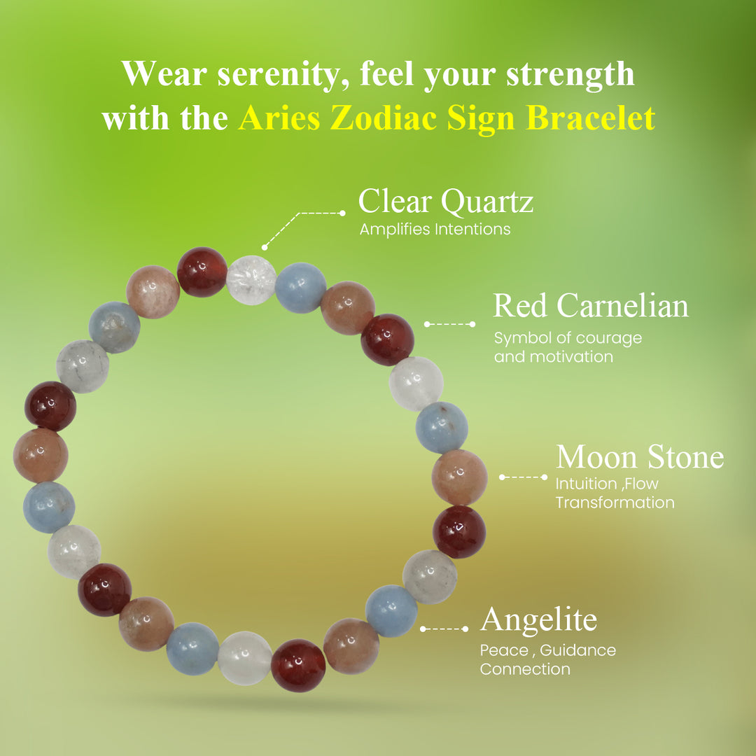 Aries Zodiac Sign Bracelet