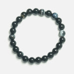 Load image into Gallery viewer, Black Obsidian Bracelet - Round Beads 8mm
