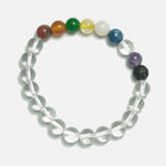 Load image into Gallery viewer, Clear Quartz with Navagraha Beads Bracelet
