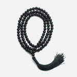 Load image into Gallery viewer, Black Onyx Japamala: Concentration - Round Plain Beads 8mm
