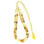 Load image into Gallery viewer, Citrine Necklace: Abundance - Oval Beads 2 Layer Shaded
