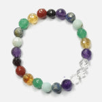 Load image into Gallery viewer, 7 Chakras Bracelet - Round Cut Beads 8mm
