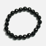 Load image into Gallery viewer, Black Tourmaline Bracelet: Protection - Round Cut Beads 8mm
