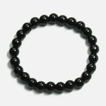 Load image into Gallery viewer, Black Onyx Bracelet: Concentration - Round Beads 8mm
