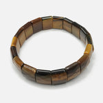 Load image into Gallery viewer, Tiger&#39;s Eye Bracelet: Boosts Self Confidence - Square Beads
