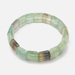 Load image into Gallery viewer, Fluorite Bracelet: Chakra Renewal - Square Beads
