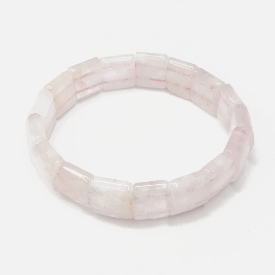 Rose Quartz Bracelet: Self Love - Square Beads