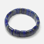 Load image into Gallery viewer, Lapis Lazuli Bracelet: Wisdom - Square Beads
