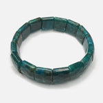 Load image into Gallery viewer, Blue Apatite Bracelet: Removes Loneliness - Square Beads
