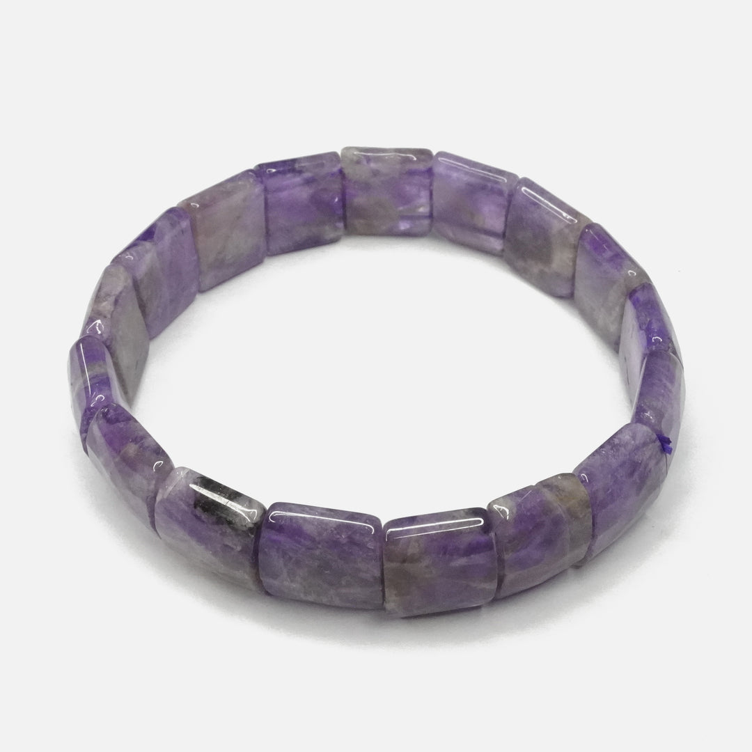 Amethyst Bracelet: Peace and Calm - Square Beads