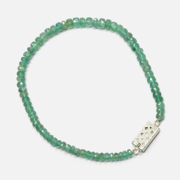 Emerald Bracelet-semi precious stone :Love and Divine Wisdom - Love Rocks