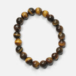 Load image into Gallery viewer, Tiger&#39;s Eye Bracelet: Boosts Self Confidence - Round Beads 8mm
