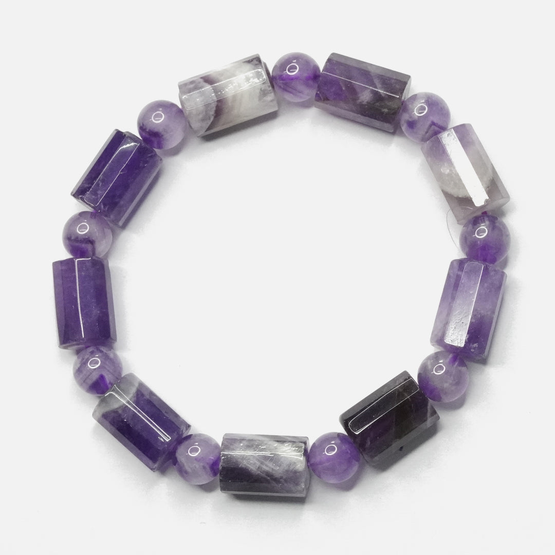 Chevron Amethyst Bracelet: Peace and Calm