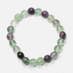 Load image into Gallery viewer, Fluorite Green Bracelet: Chakra Renewal - Round Beads 8mm
