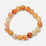 Load image into Gallery viewer, Mixed Carnelian Bracelet  - Round Cut Beads 12mm
