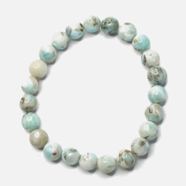 Larimar Bracelet: Earth and Water Harmony Love Rocks Bracelet