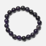 Load image into Gallery viewer, Amethyst Bracelet: Peace and Calm - Round Beads 8mm
