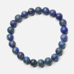 Load image into Gallery viewer, Lapis Lazuli Bracelet: Wisdom - Round Beads 8mm
