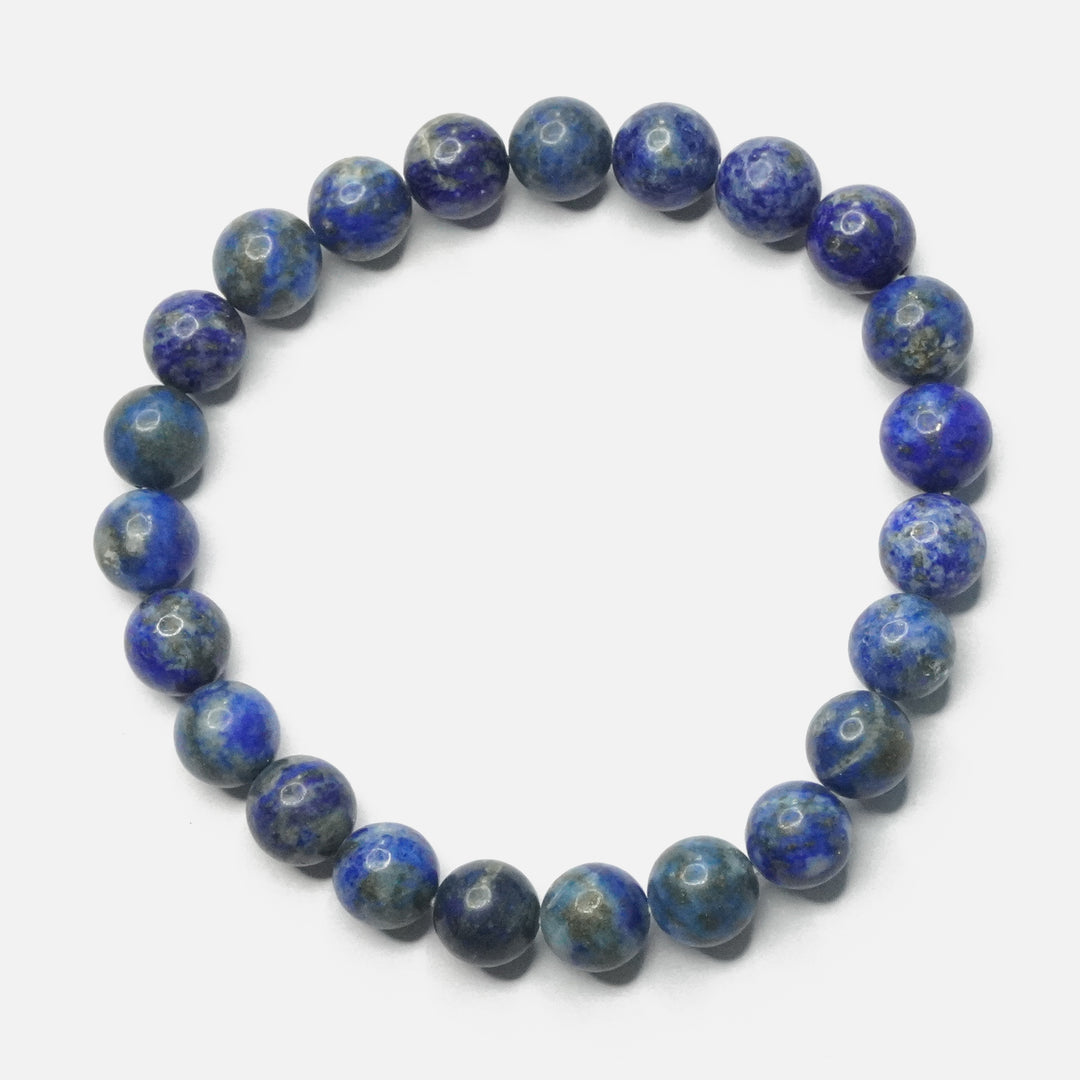 Lapis Lazuli Bracelet: Wisdom - Round Beads 8mm