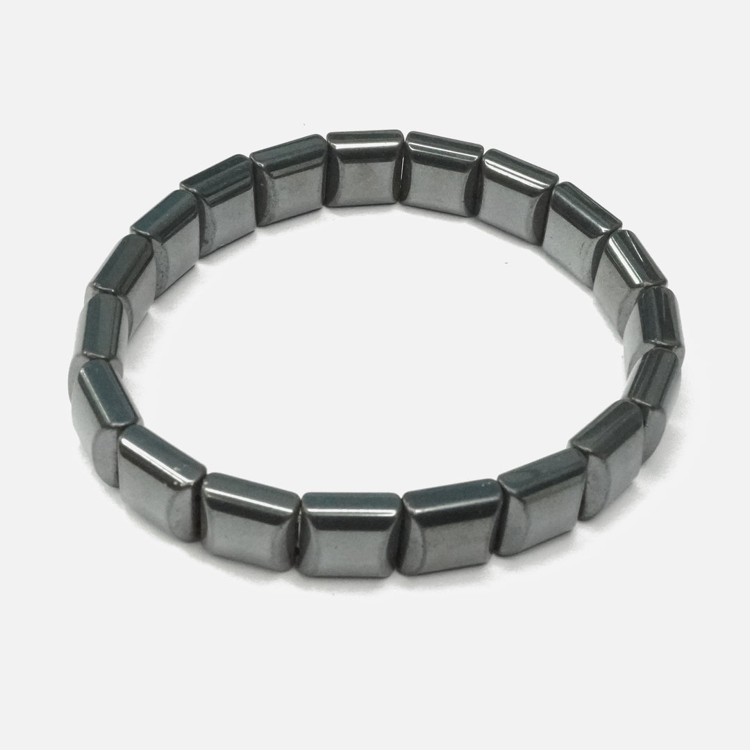 Hematite Bracelet - Square Beads