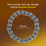 Load image into Gallery viewer, Hematite Bracelet: Enhances Memory
