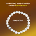 Load image into Gallery viewer, Howlite Bracelet: Awareness and Emotional Expression
