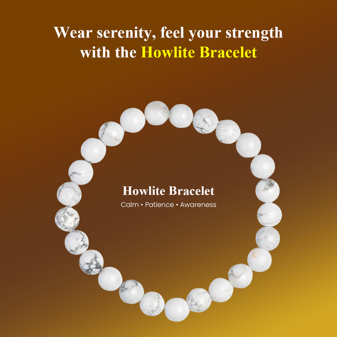 Howlite Bracelet: Awareness and Emotional Expression