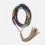 Load image into Gallery viewer, 7 Chakras Japamala - Round Cut Beads 8mm
