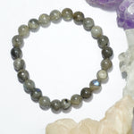 Labradorite Bracelet: Round Beads 8mm