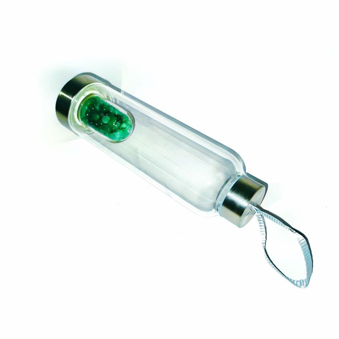 Jade Green Crystal Bottle