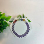 Load image into Gallery viewer, Amethyst 7 Chakra Healing Bracelet for Inner Balance