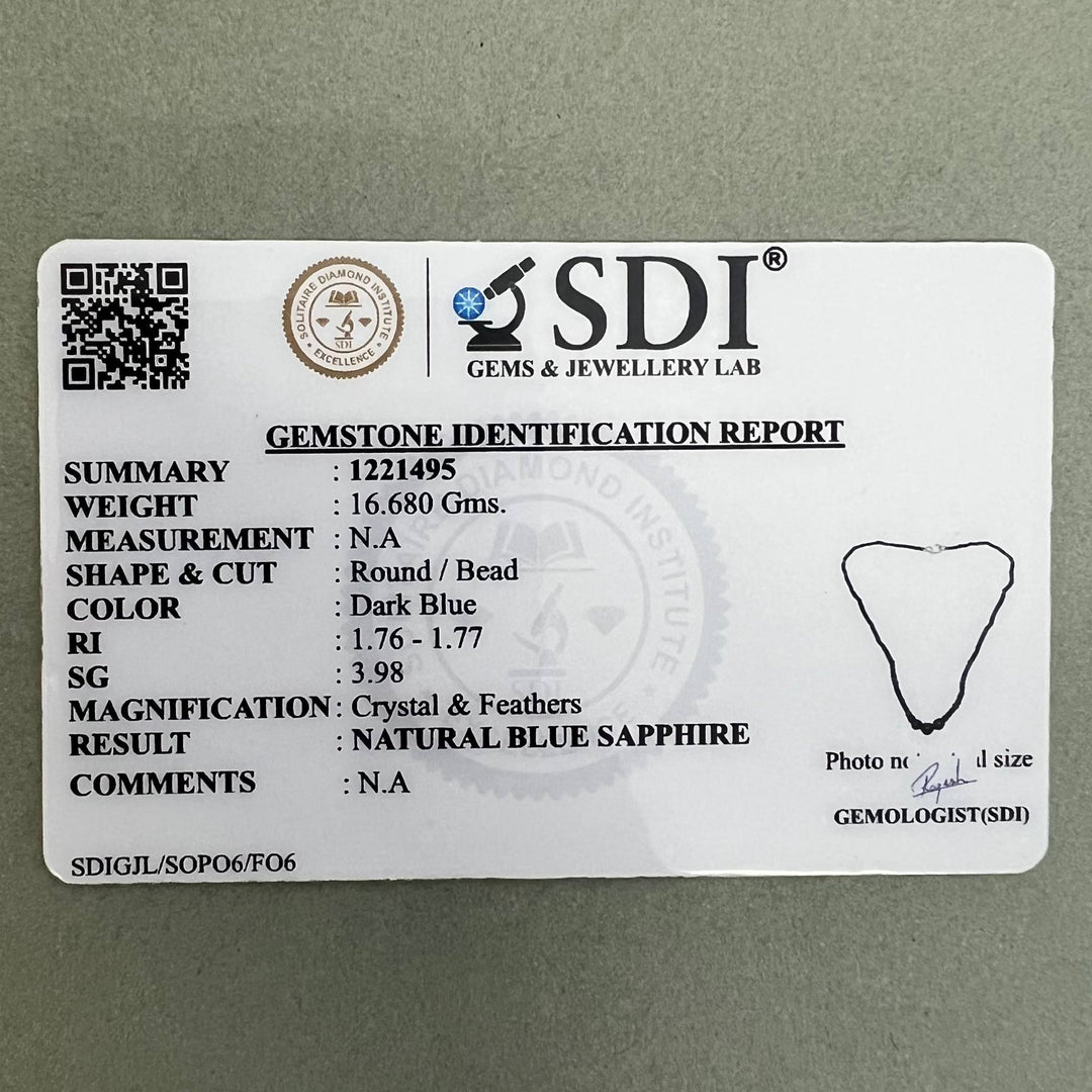 Blue Sapphire Necklace – Wisdom & Inner Strength