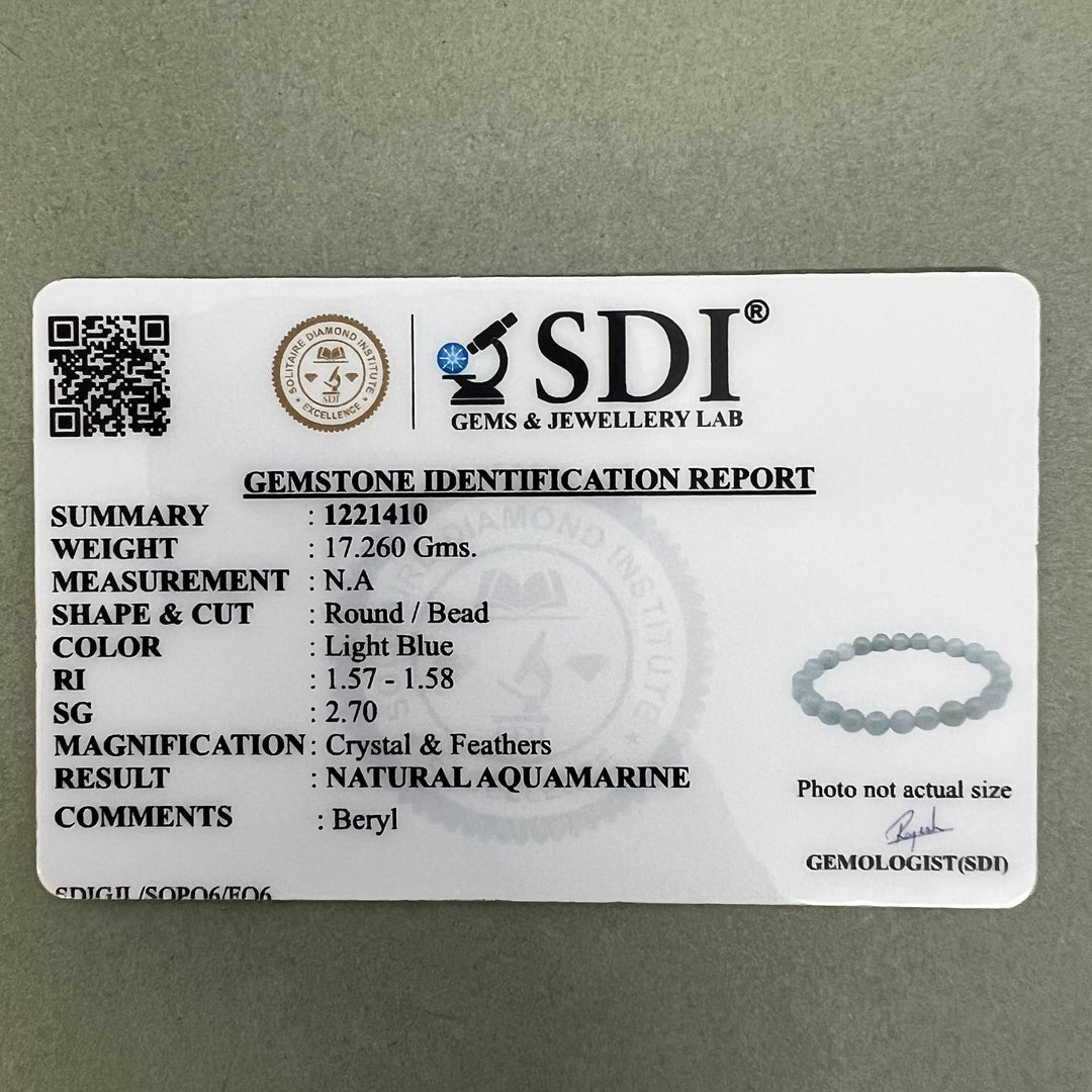 Aquamarine Bracelet – Elevate Calmness, Clarity & Spiritual Awareness