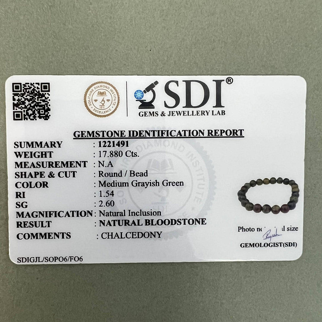 Blood Stone Bracelet : Enhances courage