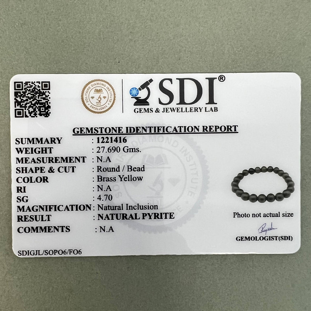 Pyrite Bracelet: Manifest Abundance