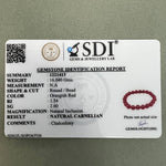 Load image into Gallery viewer, Red Carnelian Bracelet: Creativity