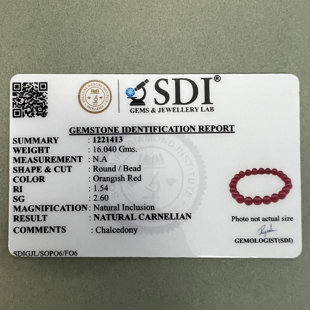 Red Carnelian Bracelet: Creativity