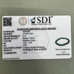 Load image into Gallery viewer, Malachite Bracelet: Round Beads 8mm