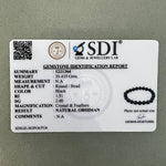 Load image into Gallery viewer, Black Obsidian Bracelet: Removes Negativity