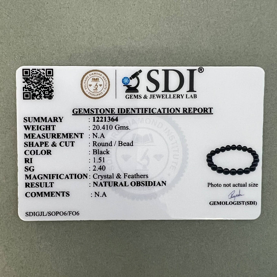 Black Obsidian Bracelet: Removes Negativity