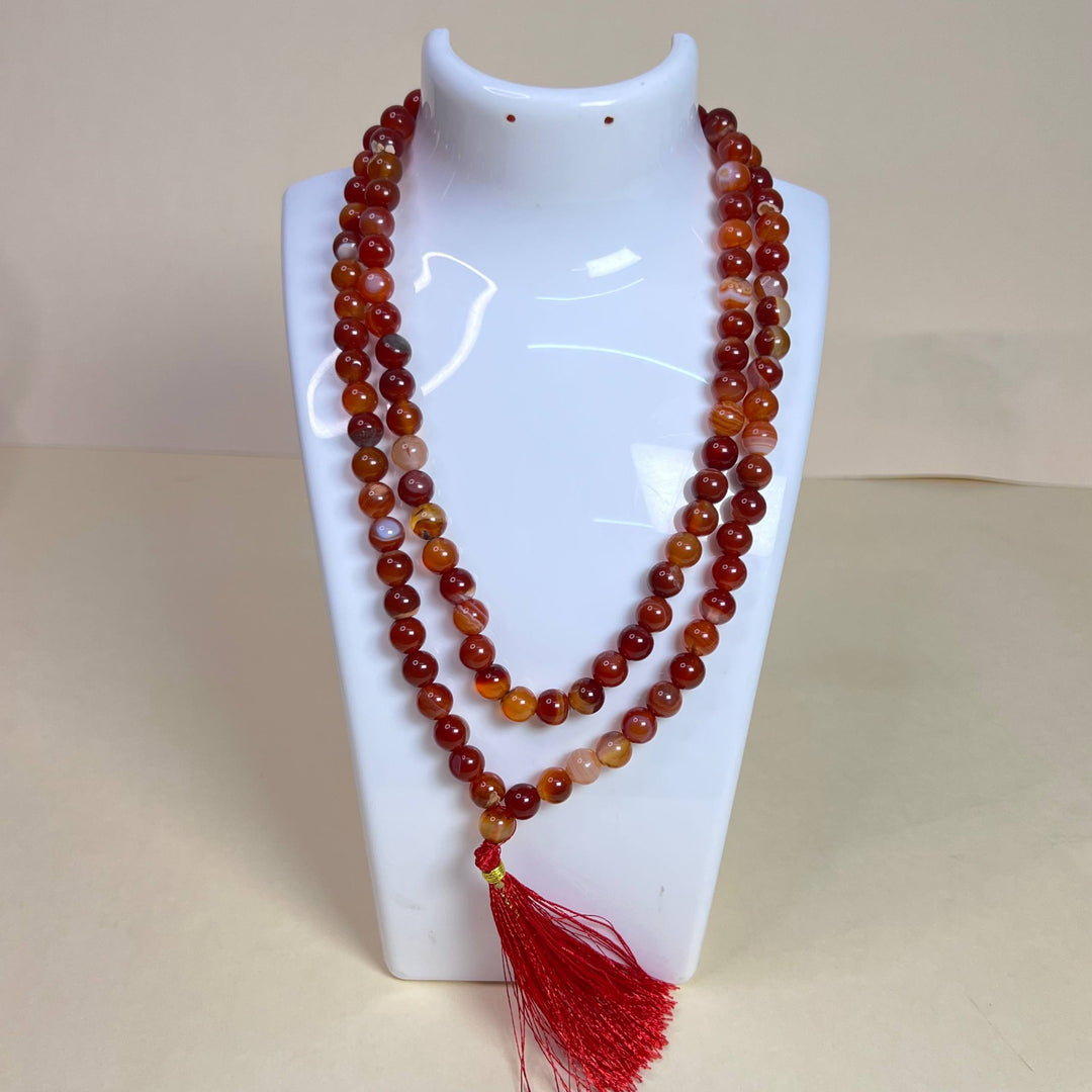 Red Hakik Japamala – Grounding & Inner Strength