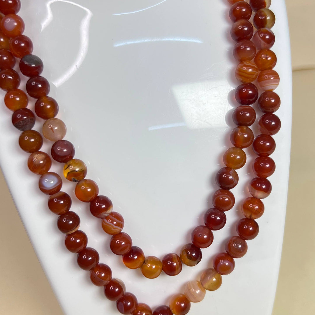 Red Hakik Japamala – Grounding & Inner Strength