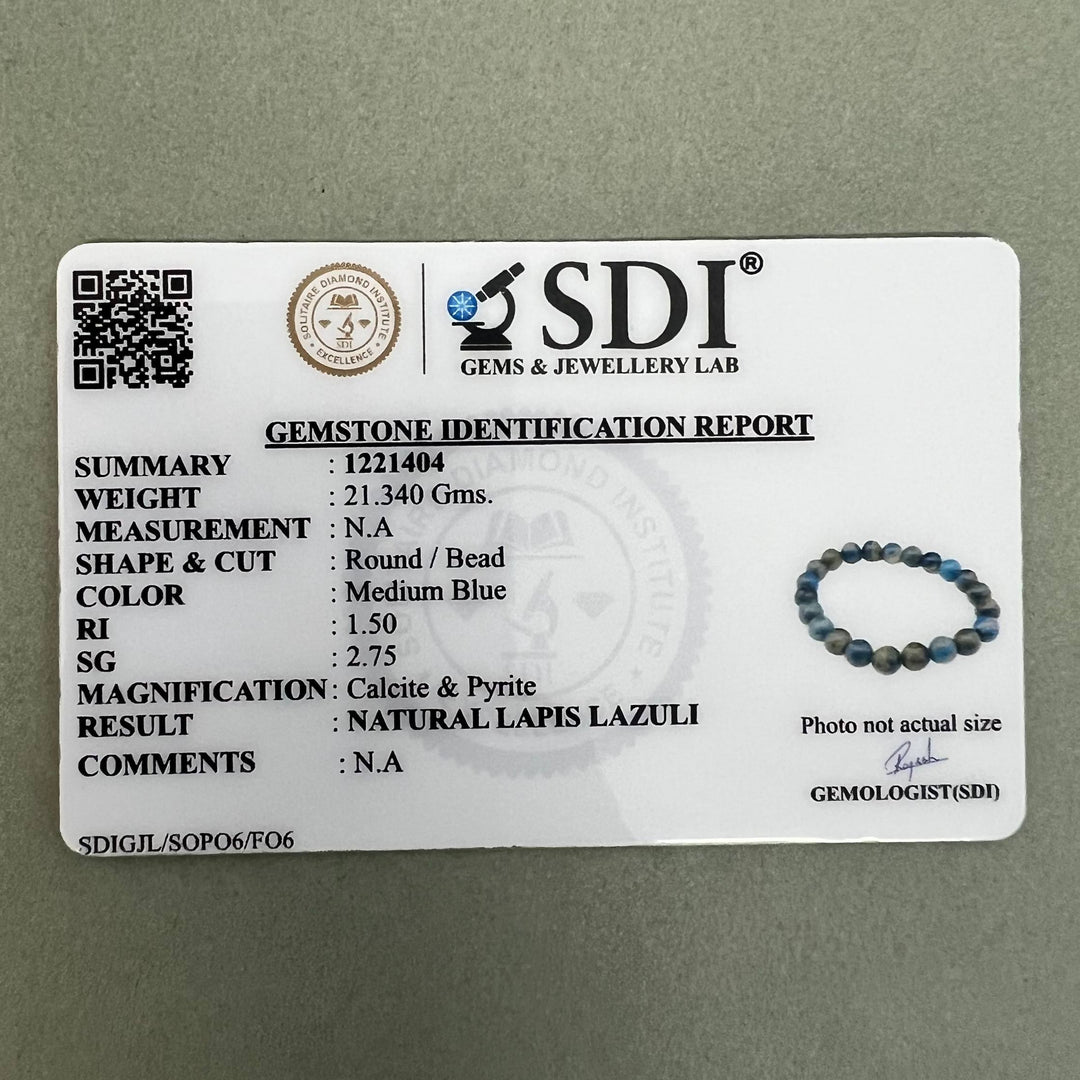 Lapis Lazuli Bracelet: Wisdom