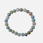 Load image into Gallery viewer, Morganite Bracelet: Round Beads 8mm