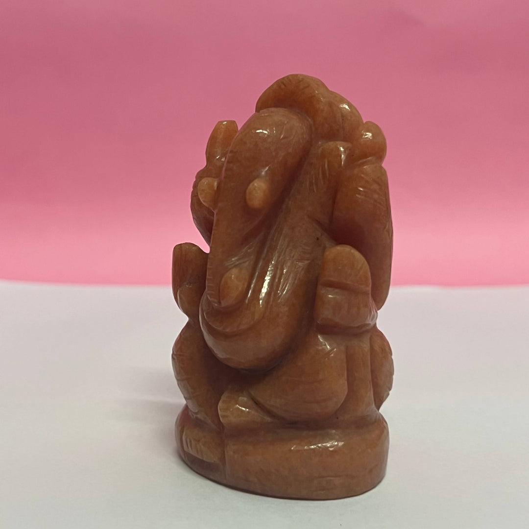 Red Jade Lord Ganesha – Root Chakra Strength & Protection 201-250 gms