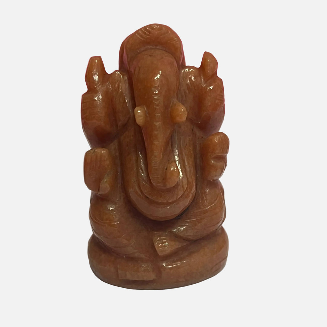 Red Jade Lord Ganesha – Root Chakra Strength & Protection 201-250 gms
