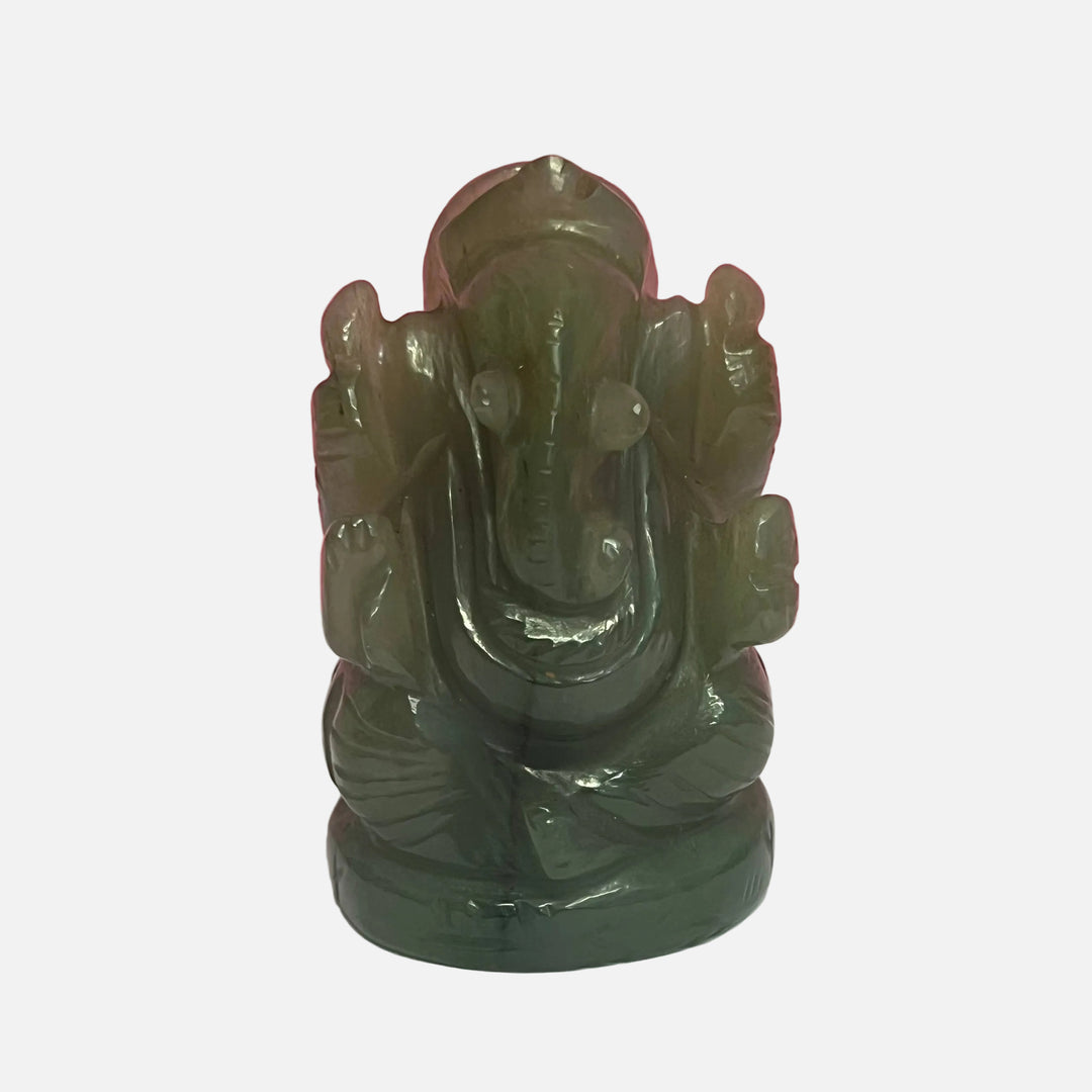 Green Jade Ganesha Idol 251-300 gms