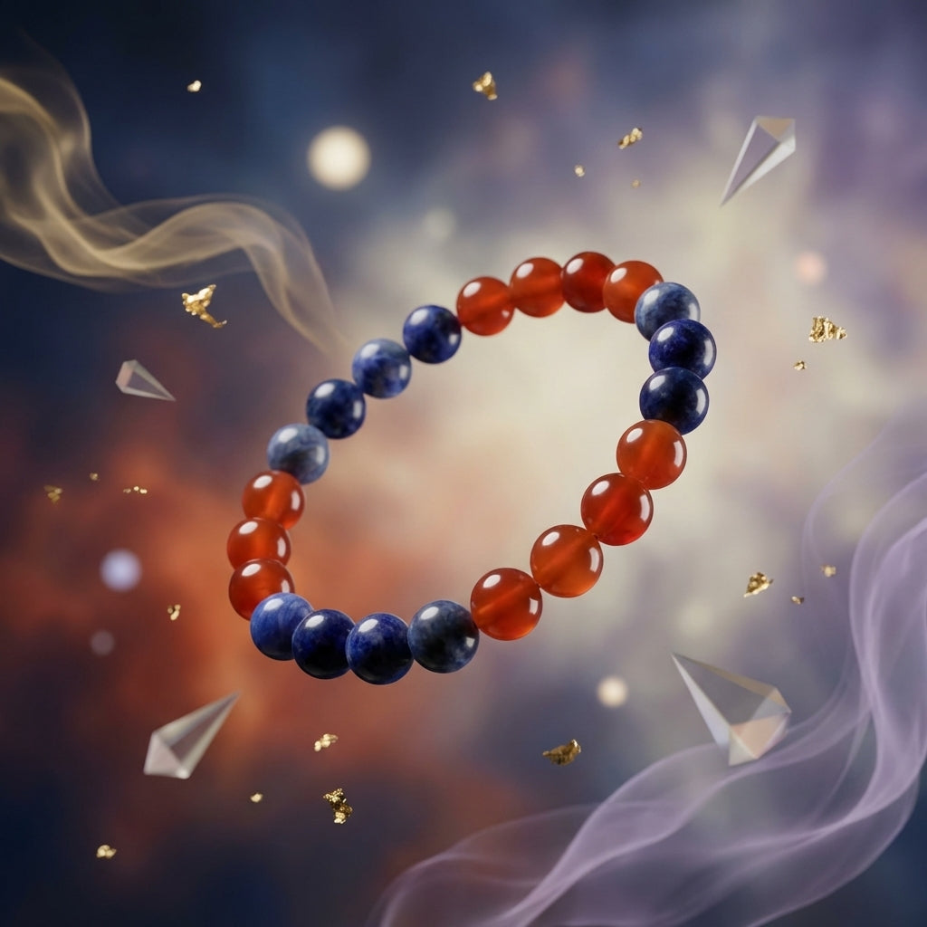 Capital Power Bracelet – DC Jersey Edition (Sodalite & Carnelian)