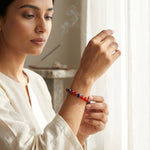 Load image into Gallery viewer, Capital Power Bracelet – DC Jersey Edition (Sodalite &amp; Carnelian)