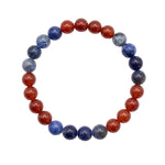Load image into Gallery viewer, Capital Power Bracelet – DC Jersey Edition (Sodalite &amp; Carnelian)